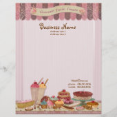 Bakkerij Boutique Cakes & Patisserie Letterhead Custom Briefhoofd (Voorkant)