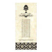 Bakkerij Boutique Kaarten Reclamekaart (Voorkant)