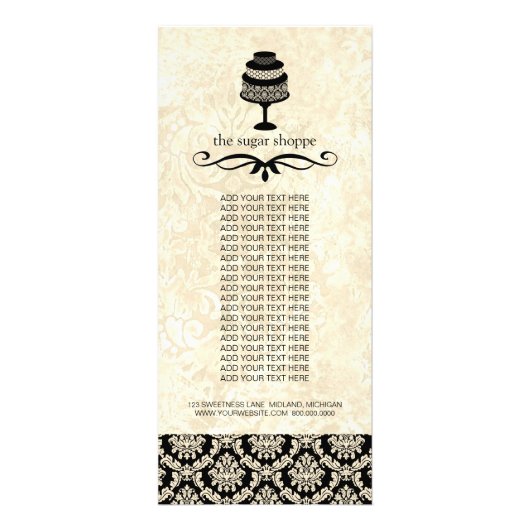 Bakkerij Boutique Kaarten Reclamekaart (Voorkant)