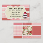 Bakkerij Boutique, roze polaire wond Visitekaartje (Voorkant / Achterkant)