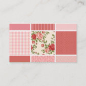 Bakkerij Boutique, roze polaire wond Visitekaartje (Achterkant)