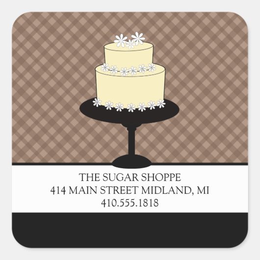 Bakkerij Boutique Stickers met productlabel (Voorkant)