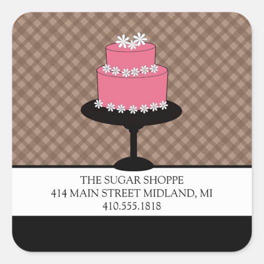 Bakkerij Boutique Stickers met productlabel (Voorkant)