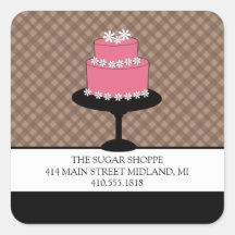 Bakkerij Boutique Stickers met productlabel