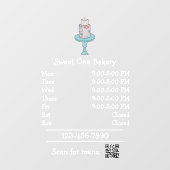 Bakkerij Boutique Zakelijk Raamsticker (Vel)