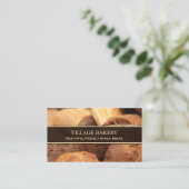Bakkerij/Brood-fotokaartensjabloon Visitekaartje (Staand voorkant)