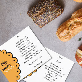 Bakkerij Brood Illustraties Menu & Prijslijst