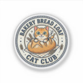 Bakkerij Brood Laag Kat Kat Moeder Cadeau Idee - B Sticker (Voorkant)