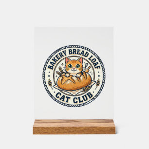 Bakkerij Brood Laib Kat Kat Moeder Cadeau Idee - B Acryl Bord