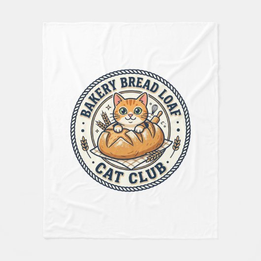 Bakkerij Brood Laib Kat Kat Moeder Cadeau Idee - B Fleece Deken (Voorkant)