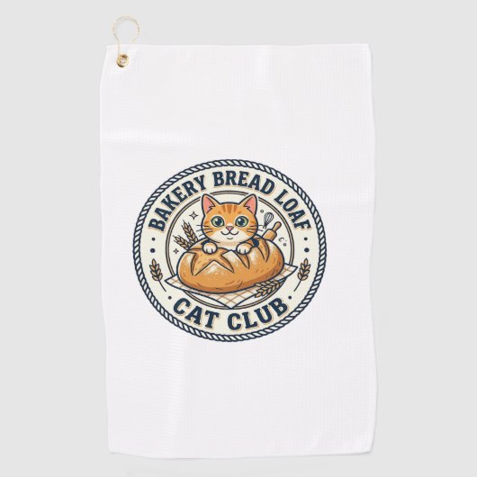 Bakkerij Brood Laib Kat Kat Moeder Cadeau Idee - B Golfhanddoek (Voorkant)
