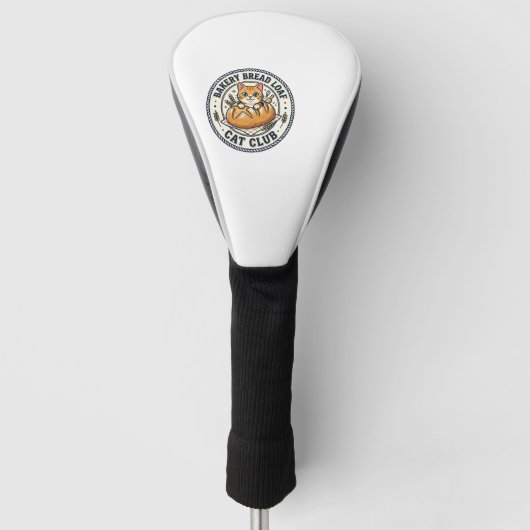 Bakkerij Brood Laib Kat Kat Moeder Cadeau Idee - B Golfheadcover (Voorkant)