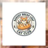 Bakkerij Brood Laib Kat Kat Moeder Cadeau Idee - B Raamsticker (Vel 2)