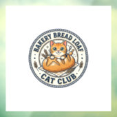 Bakkerij Brood Laib Kat Kat Moeder Cadeau Idee - B Raamsticker (Vel 3)