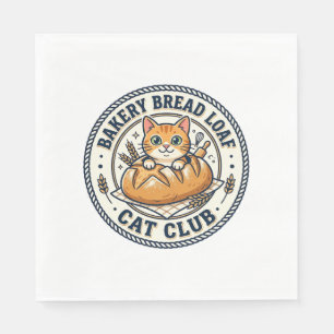 Bakkerij Brood Laib Kat Kat Moeder Cadeau Idee - B Servet