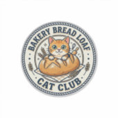 Bakkerij Brood Laib Kat Kat Moeder Cadeau Idee - B Sticker (Voorkant)