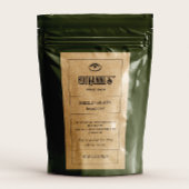 Bakkerij Brood Mix Label Bruin Kraft Papier