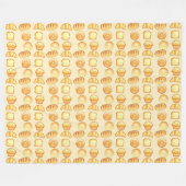 Bakkerij Brood Treats Fleece Deken (Voorkant (Horizontaal))