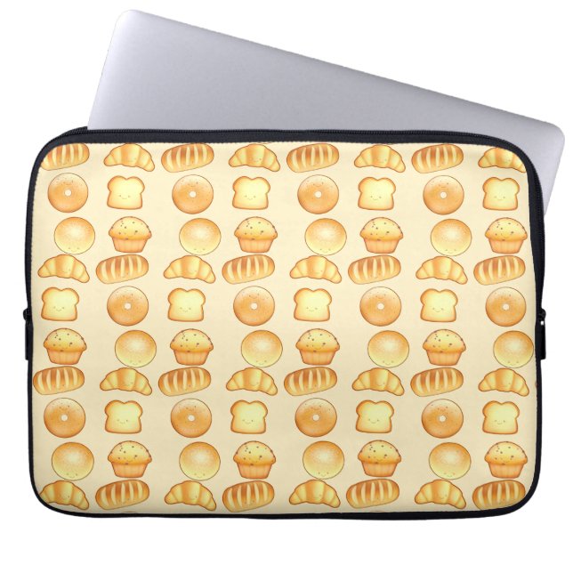Bakkerij Brood Treats Laptop Sleeve (Voorkant)