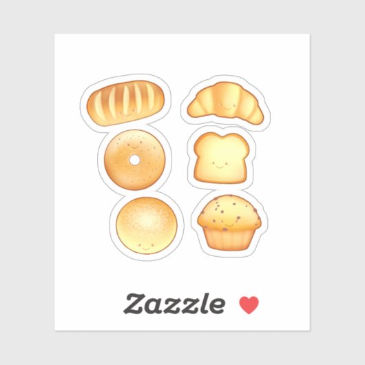 Bakkerij Brood Treats Sticker (Vel)