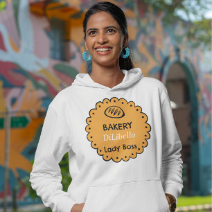 Bakkerij Broodillustraties Sinaasappel Label Hoodie