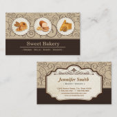 Bakkerij - broodjes - dessert visitekaartje (Voorkant / Achterkant)