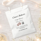 Bakkerij brownie voeg ingrediënten toe gemaakt met bedankzakje (Geknipt)