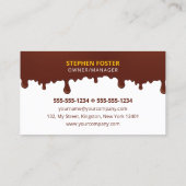 Bakkerij Bruiloft Verjaardag & Jubileum Cake gebak Visitekaartje (Achterkant)