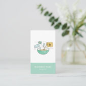 Bakkerij Business Brood Recipe Illustratie Visitekaartje (Staand voorkant)