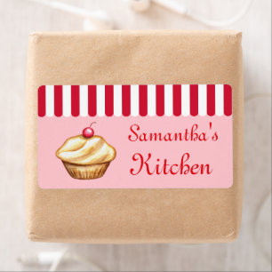 Bakkerij Business Custom Keuken Cupcake Gift Label