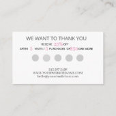 Bakkerij Business Loyalty-Visitekaartje Visitekaartje (Achterkant)