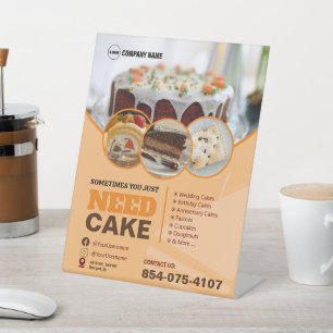 Bakkerij Business Pedestal Sign Reclamebord Met Voetstuk