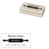 Bakkerij Business Rolling Pin Rubberstempel (Gestempeld)