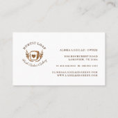 Bakkerij Business Rustieke houtnerf brood Visitekaartje (Achterkant)