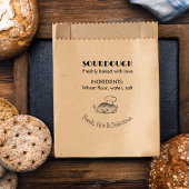 Bakkerij Business Sourdough Ingrediënten Verpakkin Rubberstempel