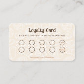 Bakkerij Cafe Beige en Bruin Klantenkaartje (Achterkant)