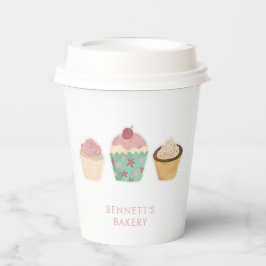 Bakkerij Cafe Cupcake Zakelijke Afhaal Papieren Bekers