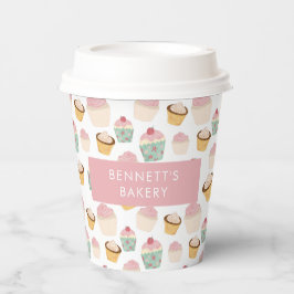Bakkerij Cafe Cupcake Zakelijke Afhaal Papieren Bekers