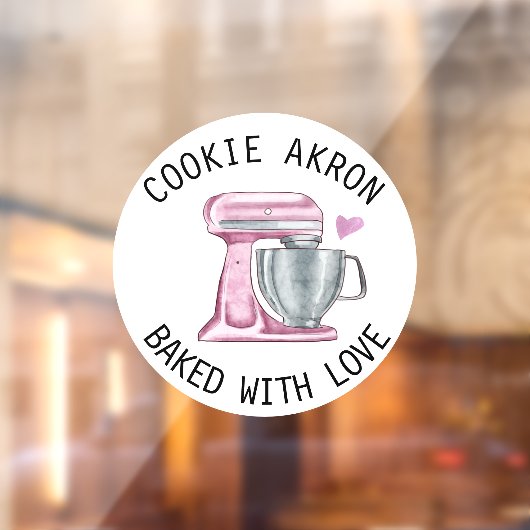 Bakkerij Cake Bevroor Drips Cookie Raamsticker (Vel 2)