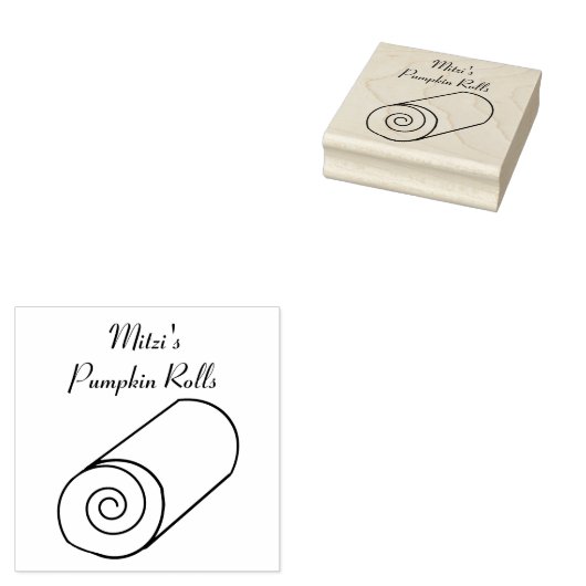 Bakkerij Cake Roll Art Stamp Rubberstempel (Gestempeld)