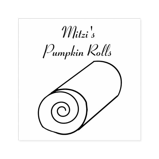 Bakkerij Cake Roll Art Stamp Rubberstempel (Afrduk)
