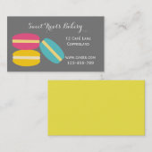 Bakkerij cake schattig macaron Franse stijl Visitekaartje (Voorkant / Achterkant)