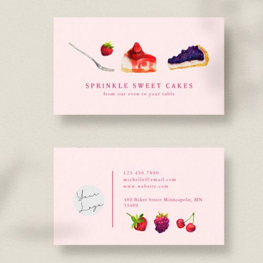 Bakkerij Cake Shop Tart Visitekaartje
