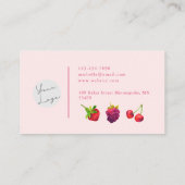 Bakkerij Cake Shop Tart Visitekaartje (Achterkant)