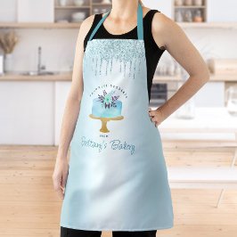 Bakkerij Cake Turquoise Pastry Glitter Drift Desse Schort