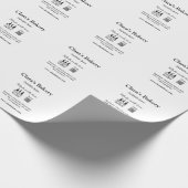 Bakkerij cake voeg ingrediënten toe gemaakt met li cadeaupapier (Hoek)