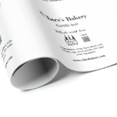 Bakkerij cake voeg ingrediënten toe gemaakt met li cadeaupapier (Rol Hoek)