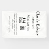 Bakkerij cake voeg ingrediënten toe gemaakt met li spandoek (Horizontaal)