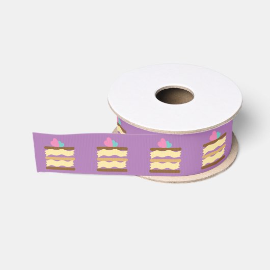 Bakkerij cakepunt met harten grosgrain lint (Spoel)