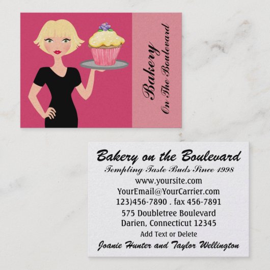 Bakkerij/catering/restaurant - SRF Visitekaartje (Voorkant / Achterkant)